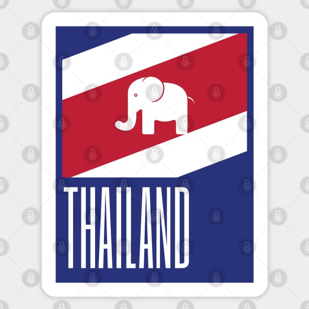 Thailand Country Symbols Sticker by kindacoolbutnotreally